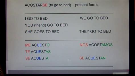 acostarse in english|se acuesta in english.